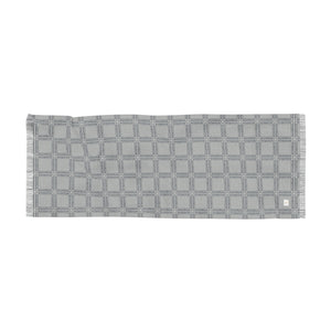 Thankful Sheep Interlock Scarf   Gray/Light Gray