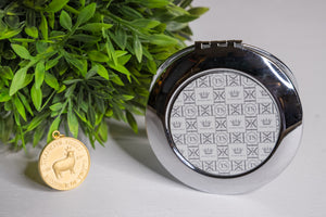 Thankful Sheep Icons Compact Mirror Light Gray/Gray