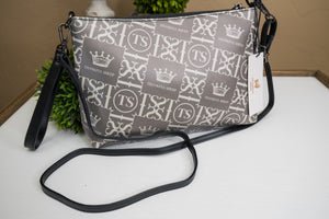Thankful Sheep Icons Crossbody Handbag Grays