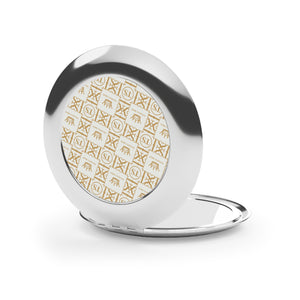 Thankful Sheep Icons Compact Mirror Light Gray/Gold