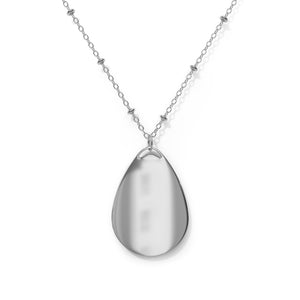 Thankful Sheep Harmony Oval Drop Necklace  Grays