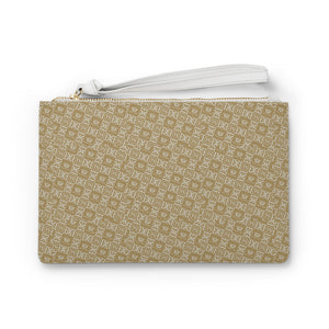 Thankful Sheep Icons Clutch   Gold/Light Gray