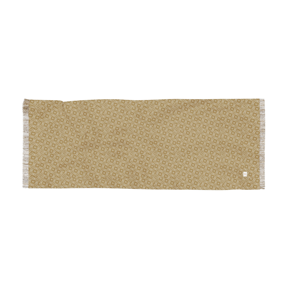 Thankful Sheep Icons Scarf   Gold/Light Gray