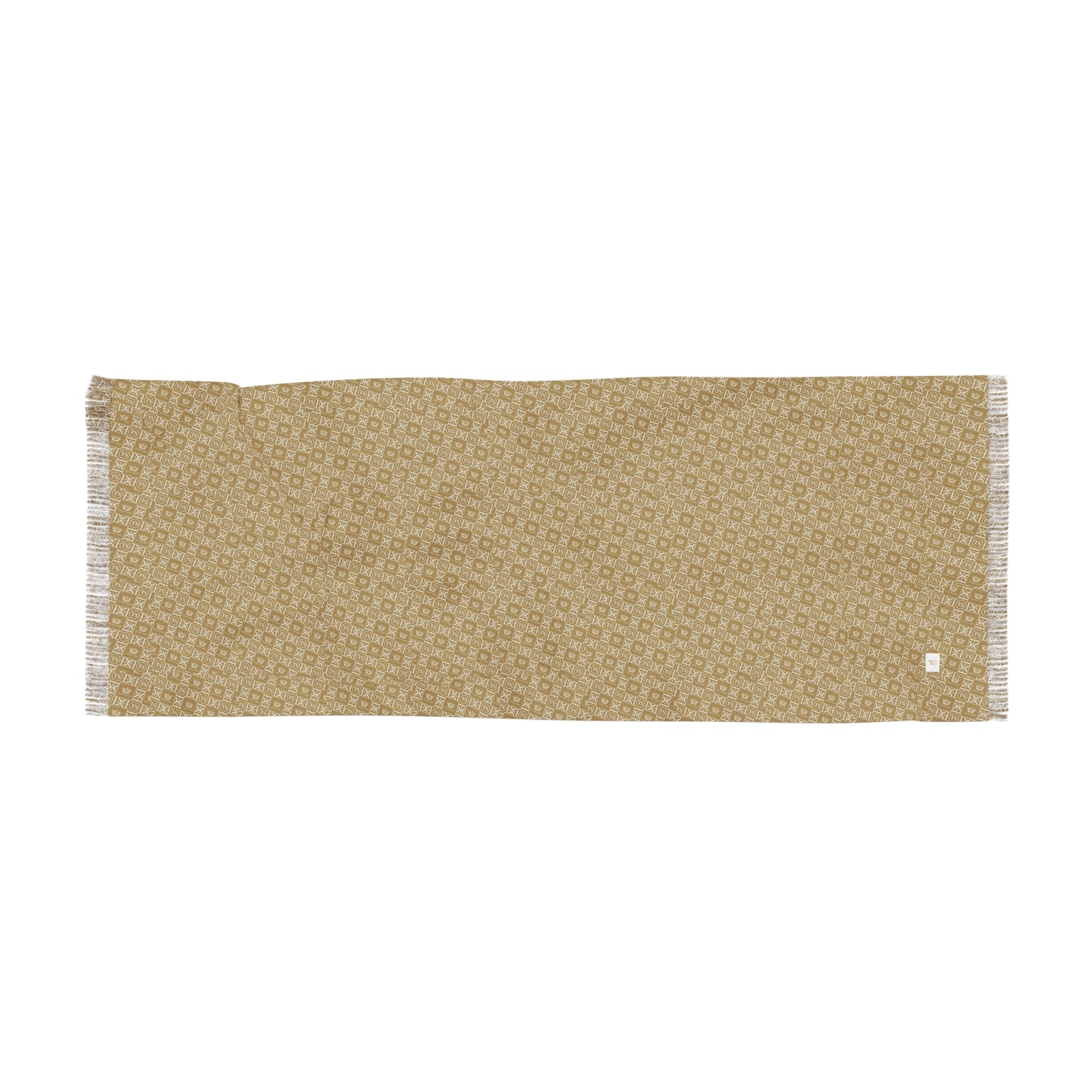 Thankful Sheep Icons Scarf   Gold/Light Gray