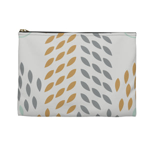 Thankful sheep Whispers Zipper Pouch   Light Gray/Gray/Gold/Blue