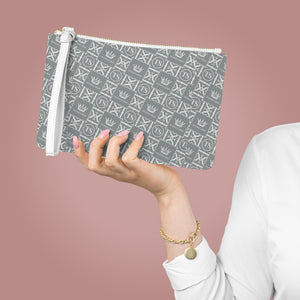 Thankful Sheep Icons Clutch   Gray/Light Gray