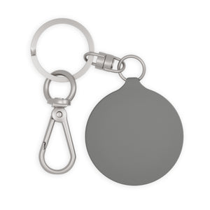 Thankful Sheep All Over Sheep Keychain  Light Gray/Gray