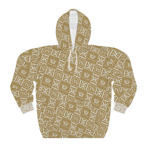 Thankful Sheep Icons Hoodie   Gold/Light Gold