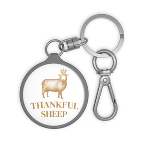 Thankful Sheep Logo Keychain