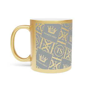 Thankful Sheep Icons Metallic Mug