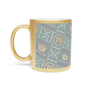 Thankful Sheep Icons Metallic Mug