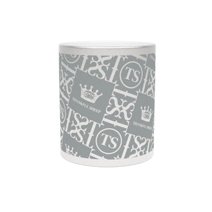 Thankful Sheep Icons Metallic Mug