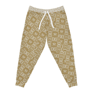 Thankful Sheep Icons Jogger Sweatpants  Gold/Light Gold