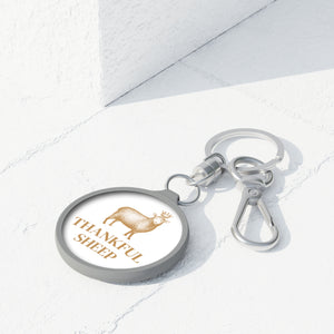 Thankful Sheep Logo Keychain