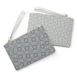 Thankful Sheep Icons Clutch   Gray/Light Gray