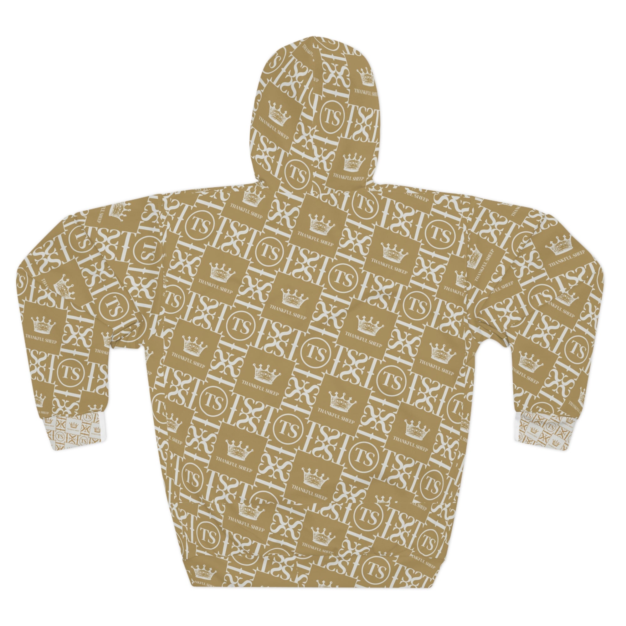 Thankful Sheep Icons Hoodie   Gold/Light Gold