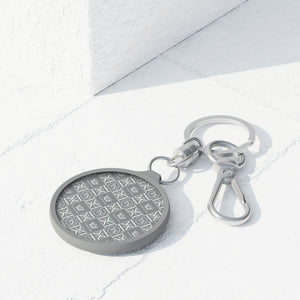 Thankful Sheep Icons Keychain  Gray/Light Gray