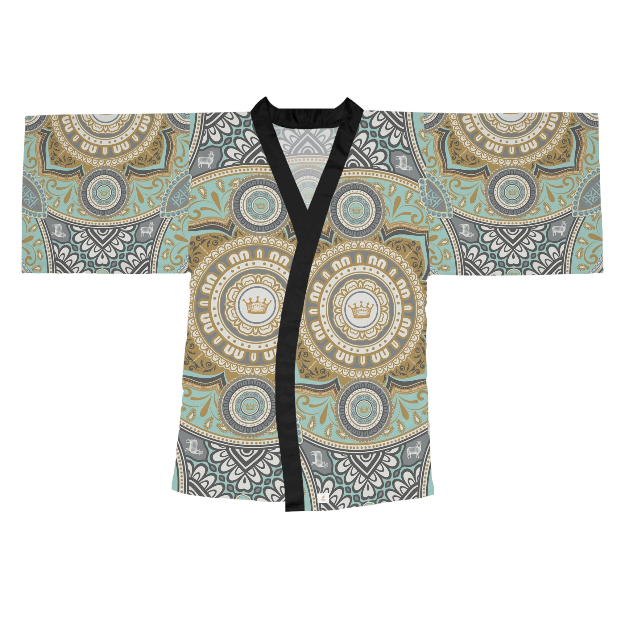 Thankful Sheep Harmony Robe   Green