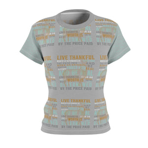 Thankful Sheep Be Real &  All Over Combo Sheep T-Shirt   Gray/Gold/Blue/Light Gray