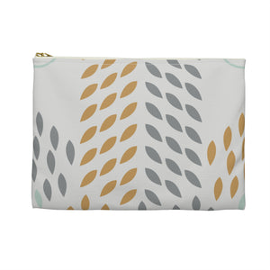 Thankful sheep Whispers Zipper Pouch   Light Gray/Gray/Gold/Blue