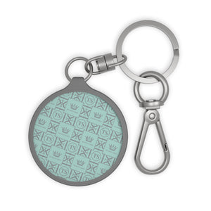 Thankful Sheep Icons Keychain   Blue/Gray