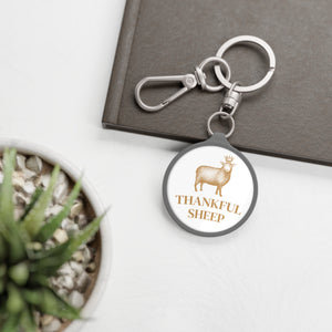 Thankful Sheep Logo Keychain