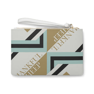 Thankful Sheep Bold Sheep Reversible Clutch  Gold/Blue/Light Gray/Black