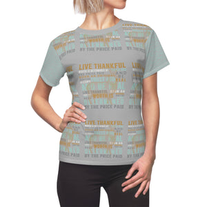 Thankful Sheep Be Real &  All Over Combo Sheep T-Shirt   Gray/Gold/Blue/Light Gray