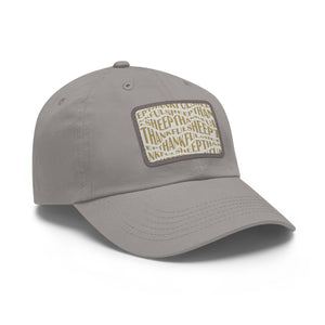 Thankful Sheep All Over Sheep Patch Dad Hat Light Gray/Gold