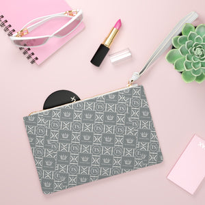 Thankful Sheep Icons Clutch   Gray/Light Gray