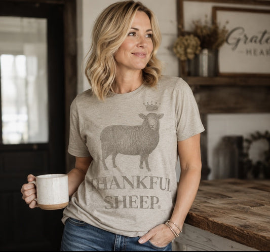 The Heritage Statement Tee  Natural Heather Sepia