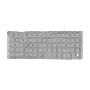 Thankful Sheep Interlock Scarf   Gray/Light Gray