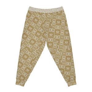 Thankful Sheep Icons Jogger Sweatpants  Gold/Light Gold