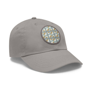 Thankful Sheep Bold Sheep Dad Hat With Round Patch   Gray/Light Gray/Blue/Gold