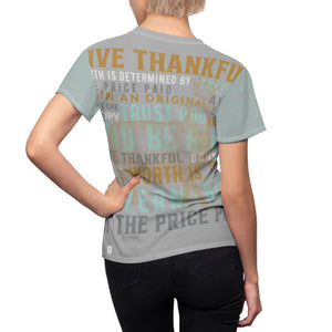 Thankful Sheep Be Real &  All Over Combo Sheep T-Shirt   Gray/Gold/Blue/Light Gray