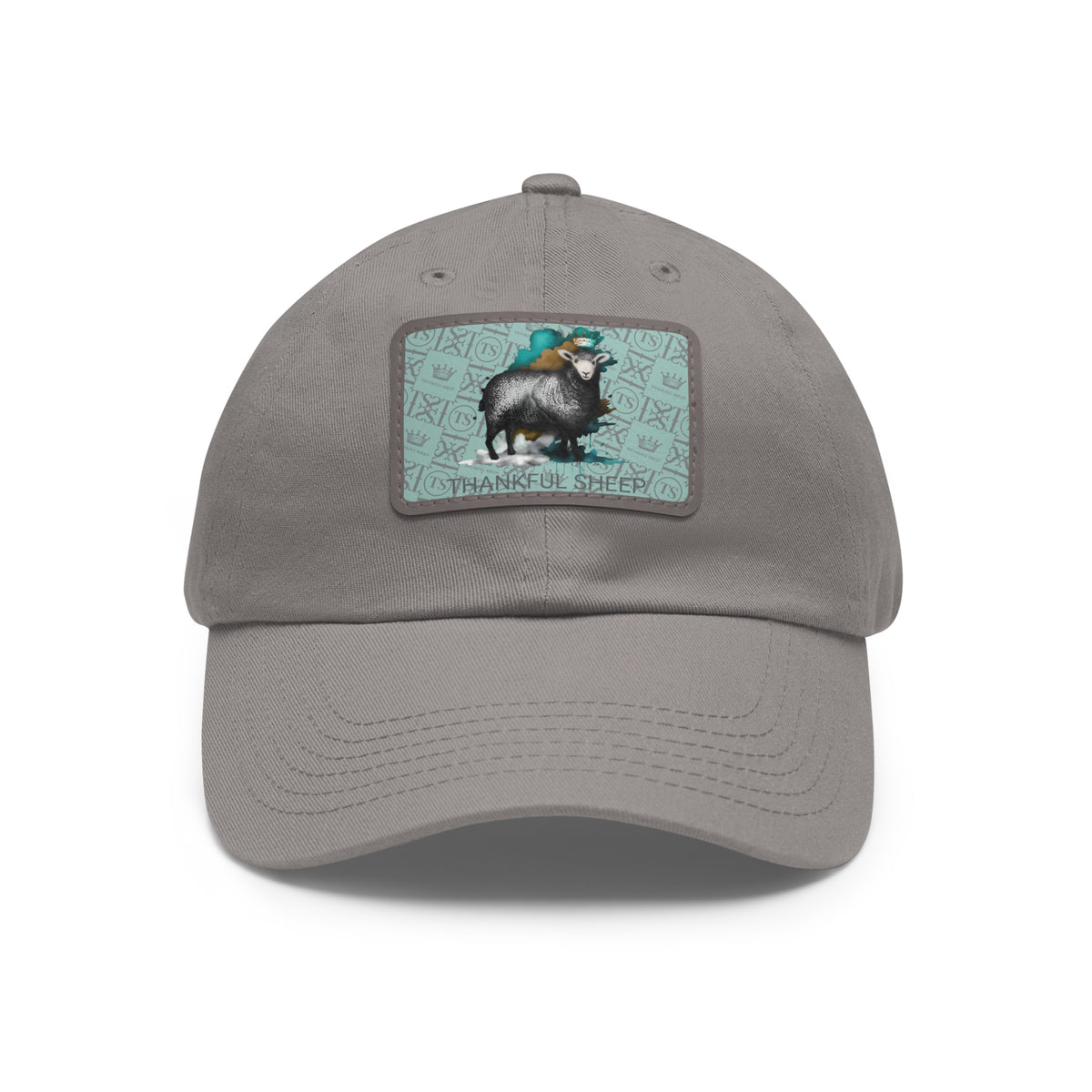 Thankful Sheep Black Sheep Dad Hat On Blue Icons Patch