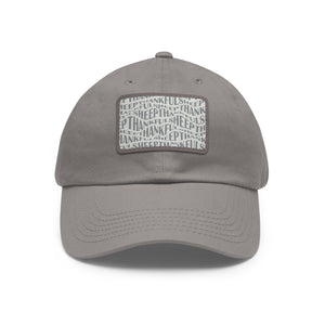 Thankful Sheep All Over Sheep Patch Dad Hat Light Gray/Gray