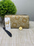 Thankful Sheep Icons Zip Wallet With Strap  Gold/Light Gray