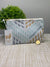 Thankful sheep Whispers Zipper Pouch   Light Gray/Gray/Gold/Blue