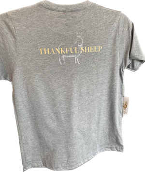 Youth Thankful Sheep T-Shirt Gray