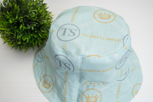 Thankful Sheep All Over Sheep and Circle Icons Reversible Bucket Hat