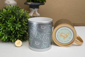 Thankful Sheep Icons Metallic Mug