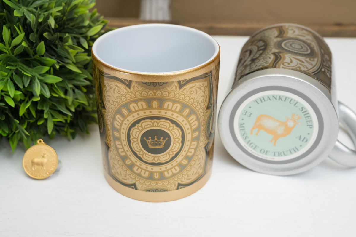 Thankful Sheep Harmony Metallic Mug