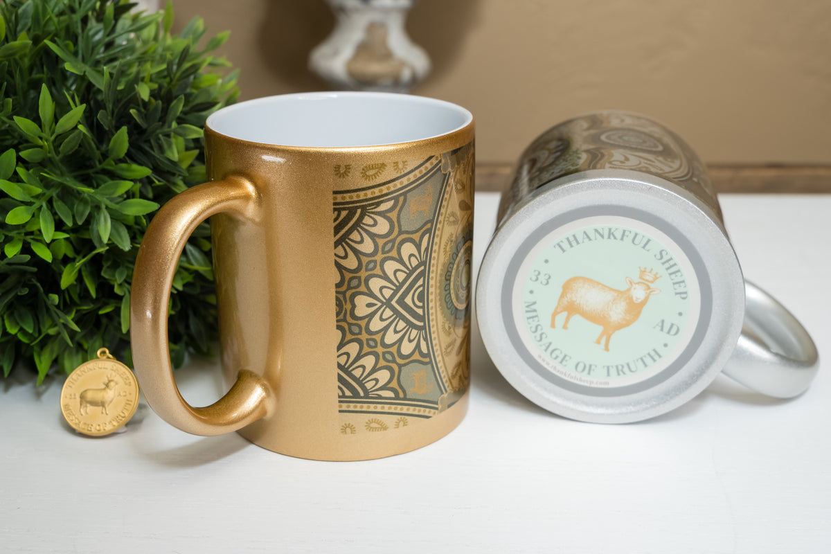 Thankful Sheep Harmony Metallic Mug