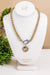 Thankful Sheep Triple Rings Link Necklace With "Message of Truth" Medallion