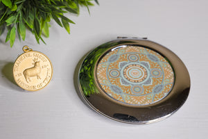 Thankful Sheep Harmony Compact Mirror  Gold