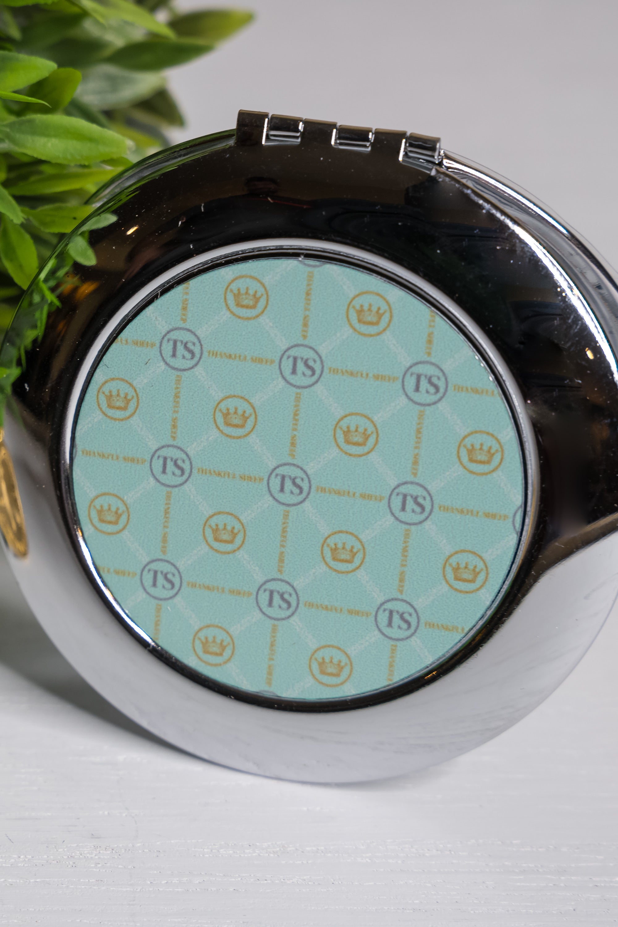 Thankful Sheep Circle Icons Compact Mirror Blue/Gold/Gray/Lt Gray