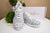 Thankful Sheep All Over Sheep Women's Athletic Shoes  Light Gray/Gray