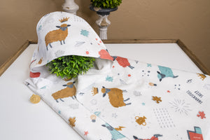 Thankful Sheep Hooded Towel