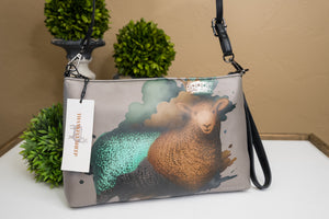 Thankful Sheep Painted Sheep Painted Crown Crossbody